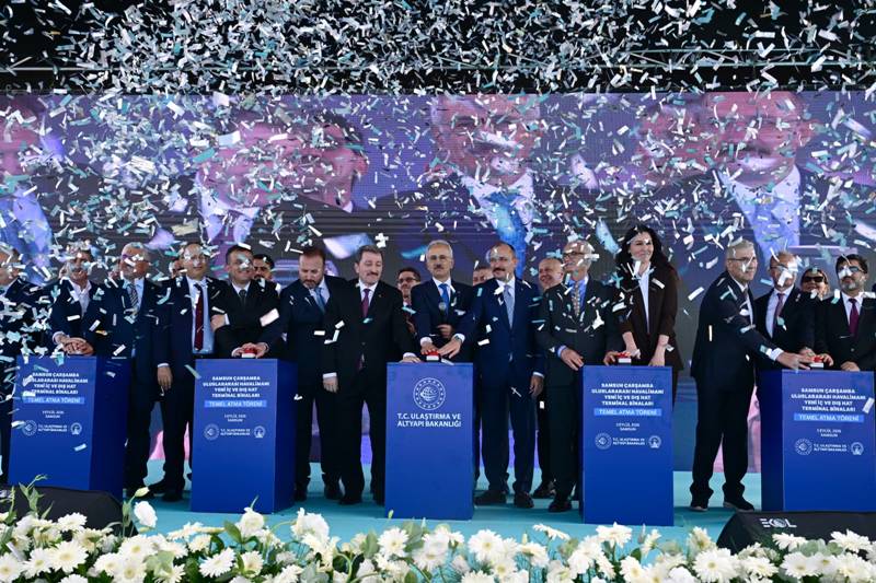 SERTKA GROUP Samsun Çarşamba Havalimanı Yeni İç ve Dış Hatlar Terminal Binası Temel Atma Töreni Yapıldı